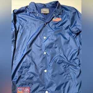 Trademark Brooklyn Clothing Co Jacket Large USA American Flag Patriotic Mens
